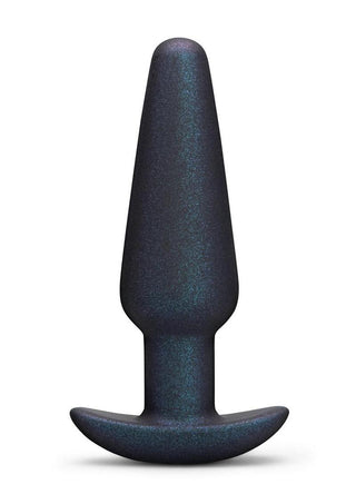 B-Vibe Hefty Weighted Silicone Anal Plug - Black
