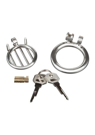 Blueline Stainless Steel Inverted Micro Jail Time Chastity Cage