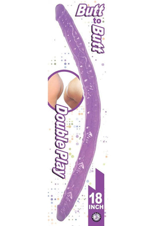 Butt to Butt Double Play Dildo - Purple - 18in