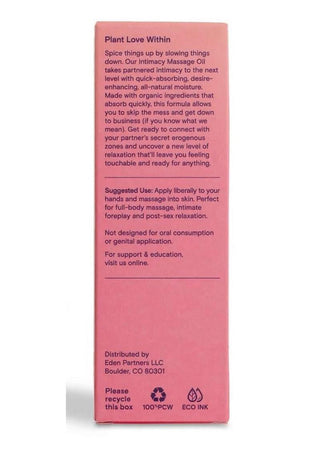 Foria Massage Oil with Organic Botanicals