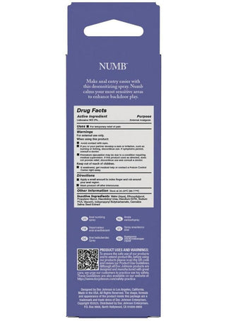 Intimate Enhancements Numb Anal Numbing Spray