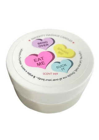 Kama Sutra Naughty Massage Candle Bend Over, Eat Me, Spand Me and Suck It - 1.7oz