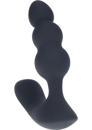 Levelz Dual Motor Beaded Vibrating Liquid Silicone Rechargeable Prostate Stimulator with Remote Control