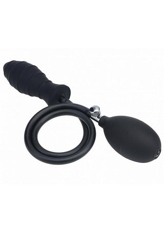 Levelz Ribbed Inflatable Silicone Anal Plug