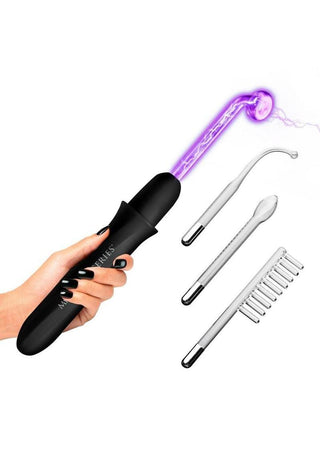 Master Series Elektrawand Rechargeable E-Stim Wand with Attachments