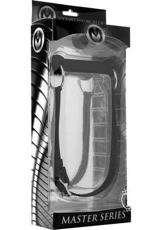 Master Series Mr. Ed Locking Silicone Bit Gag - Black