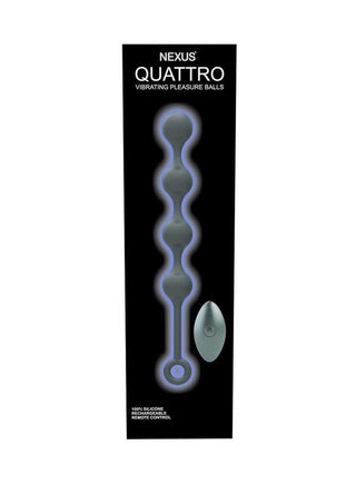 Nexus Quattro Silicone Rechargeable Vibrating Pleasure Beads - Black