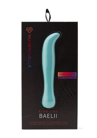 Nu Sensuelle Baelii Xlr8 Rechargeable Silicone G-Spot Vibrator - Blue/Electric Blue