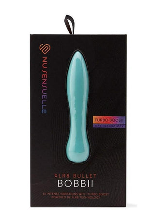 Nu Sensuelle Bobbii Xlr8 Rechargeable Silicone Vibrator - Blue/Electric Blue