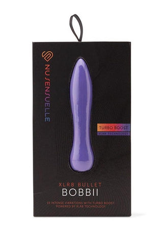 Nu Sensuelle Bobbii Xlr8 Rechargeable Silicone Vibrator - Purple/Ultra Violet