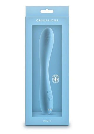Obsessions Rhett Rechargeable Silicone Vibrator - Blue