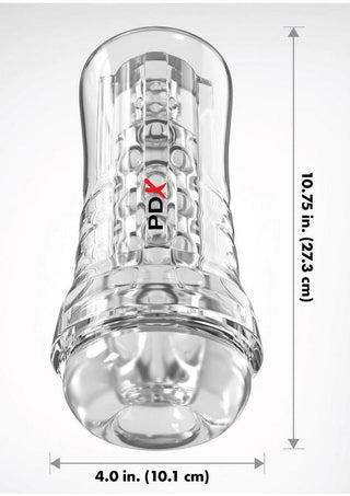 Pdx Elite Viewtube See-Thru EZ-Grip Stroker - General Orifice
