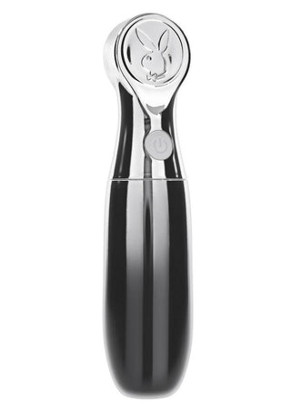 Playboy Bon Voyage Rechargeable Silicone Vibrator - Gray/Grey