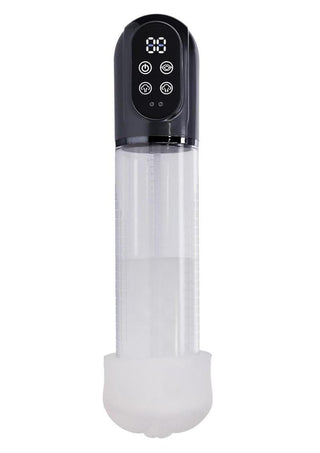 Pumped Engage 6 Function Automatic Rechargeable Penis Pump - Grey/Gun Metal