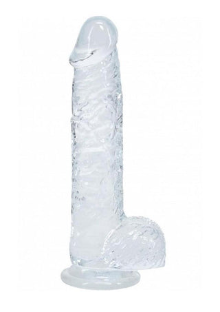 Realrock Crystal Clear Realistic Dildo with Balls - Clear - 5in
