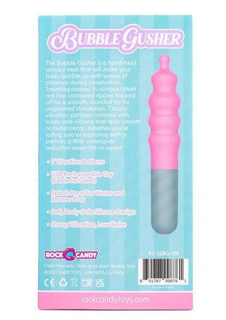 Rock Candy Bubble Gusher Rechargeable Silicone Clitoral Vibrator