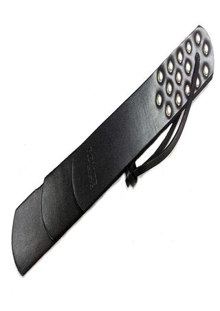 Rouge Leather Three Flap Paddle - Black