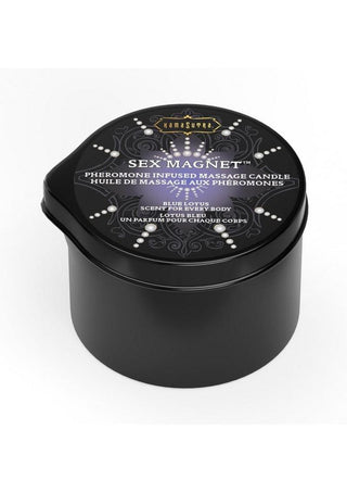 Sex Magnet Pheromone Massage Candle with Pour Spout - Small - Blue Lotus - Small