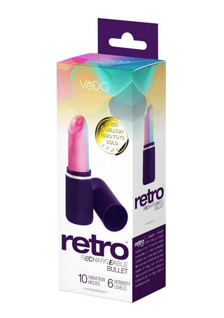 Vedo Retro Silicone Rechargeable Bullet - Purple