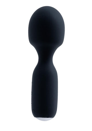 Vedo Wini Silicone Rechargeable Mini Wand Massager - Just - Black