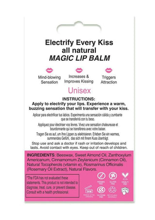 X On The Lips Buzzing Lip Balm with Pheromones Bubble Gum Flavor - .75oz